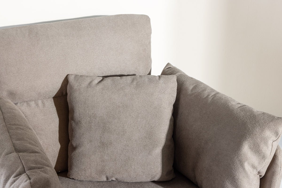 Fauteuil Porto - avec revêtement bouclé en Gris