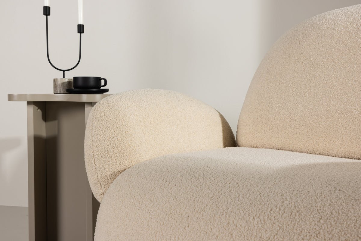 Fauteuil Salzburg - avec revêtement en chenille beige