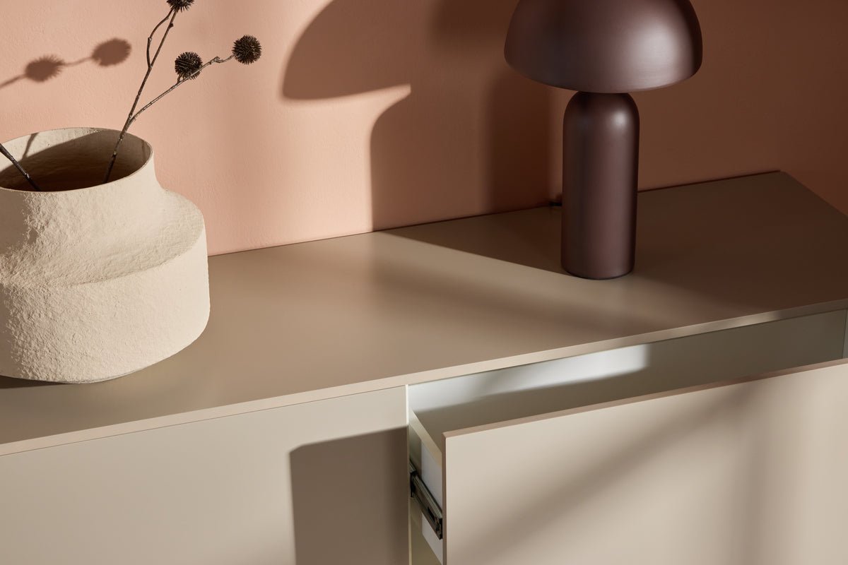 TV lowboard Valerio – Minimalist elegance in Beige