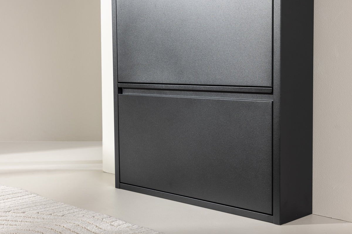 Schongregal Nuvio – Schwaarz, Modern Minimalistesch