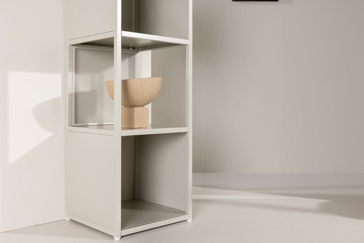 Regal Buenos Aires – tall shelving unit in Beige with 4 compartments