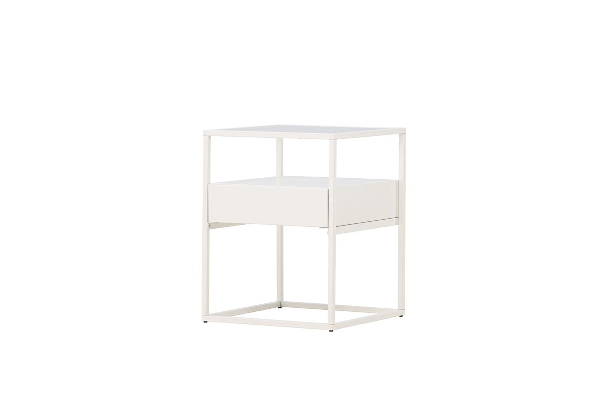 Side table Celia – in two colors with glass top