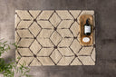 Bath Mat Semara - in a beige-brown combination made of soft cotton