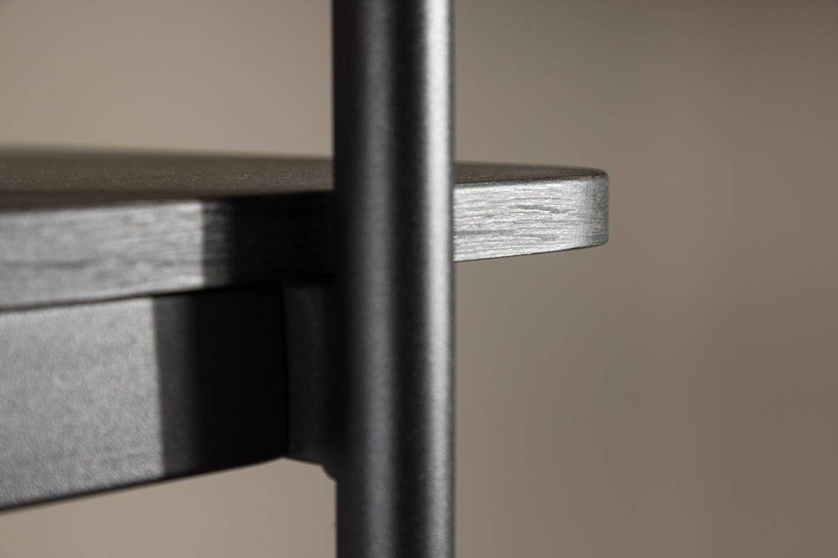 Regal Heim – tall standing shelf in whitewash with 5 shelves