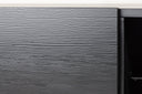 Designer TV-Lowboard Avento – Schwaarz, Matt, mat Mëttelfouss