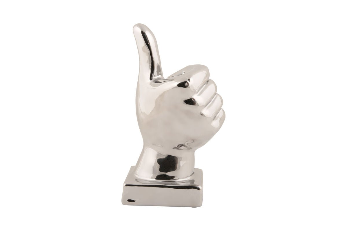 Statue "Thumbs" – Ceramic Figure with Glossy Surface