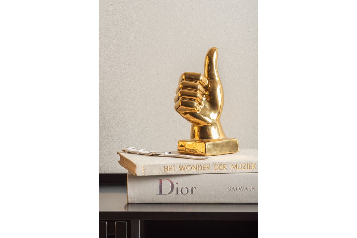 Statue "Thumbs" – Ceramic Figure with Glossy Surface