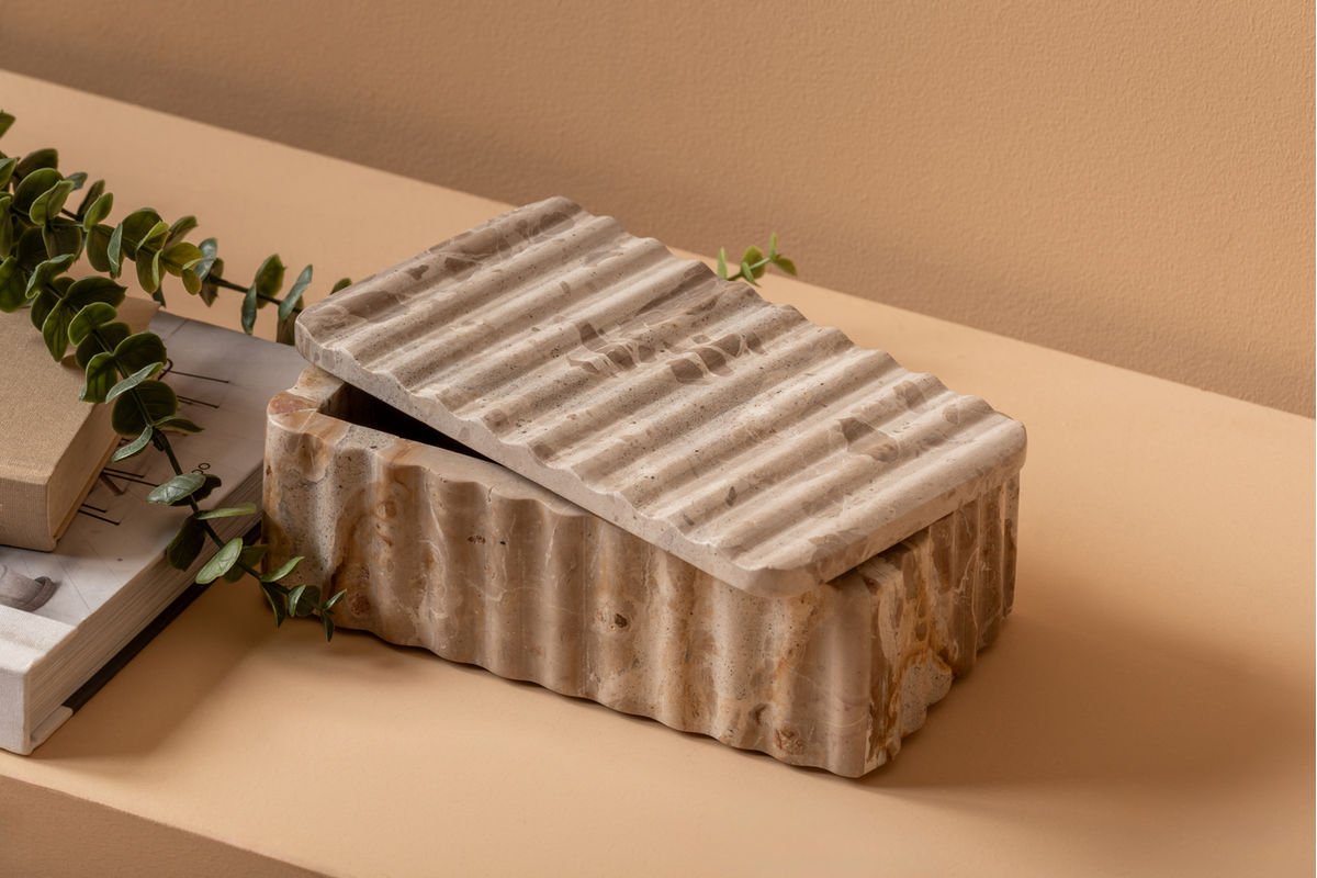 Schossel Vespera – aus Marmor gemaach – mat Deckel