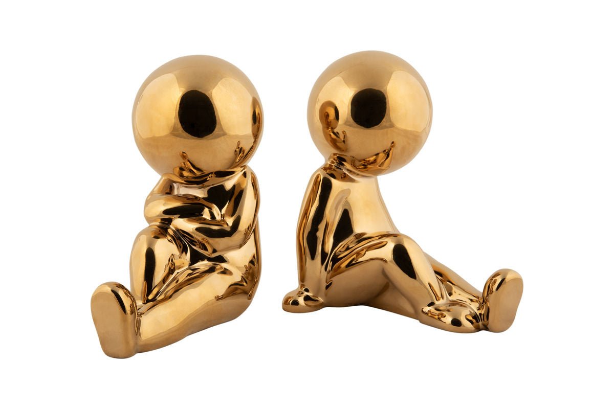 Serre-livres Lunvia - en céramique / duo assis