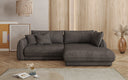Designer Ecksofa Mojave II Stoff mit Schlaffunktion und Stauraum