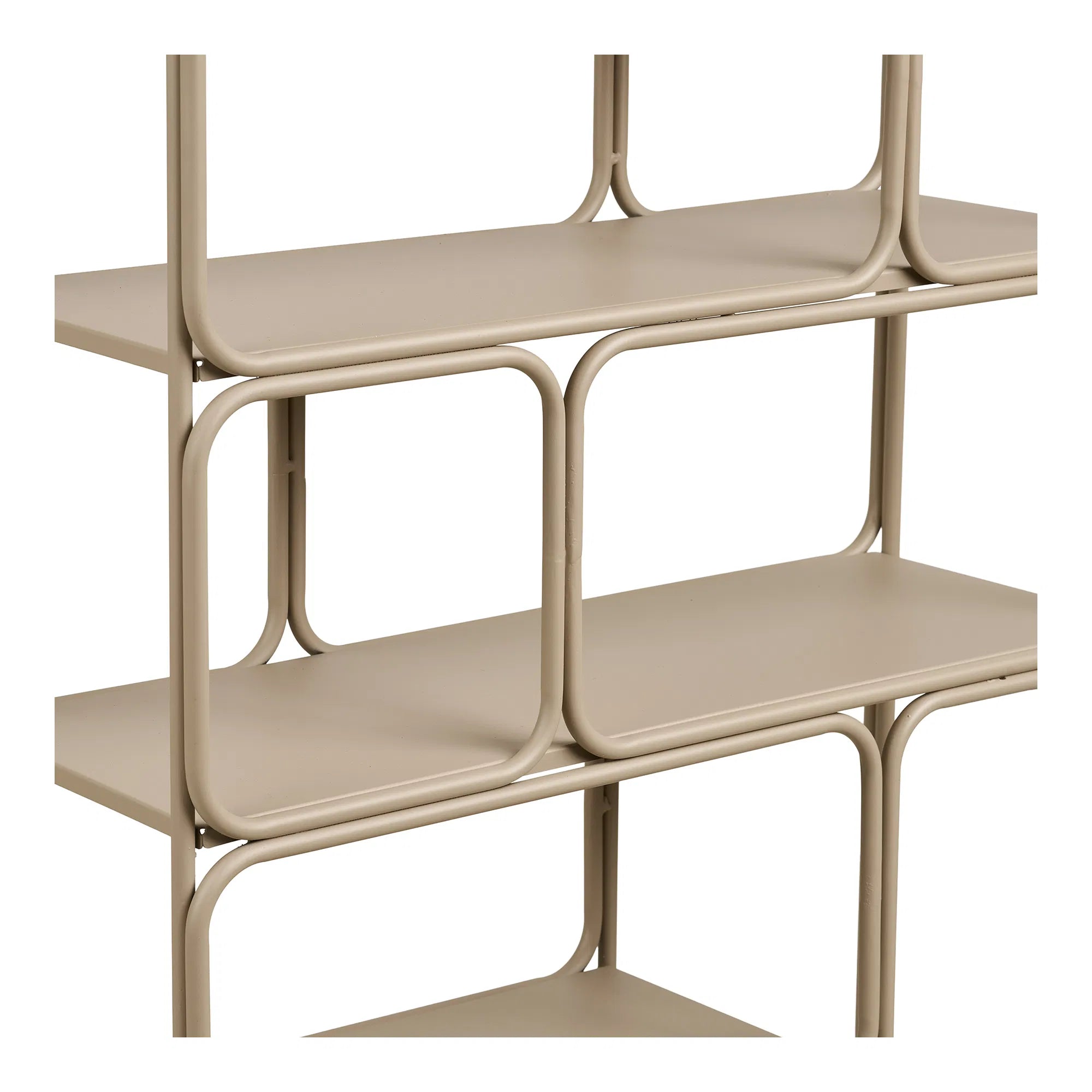 Wandregal Corvella – aus Metall in Beige