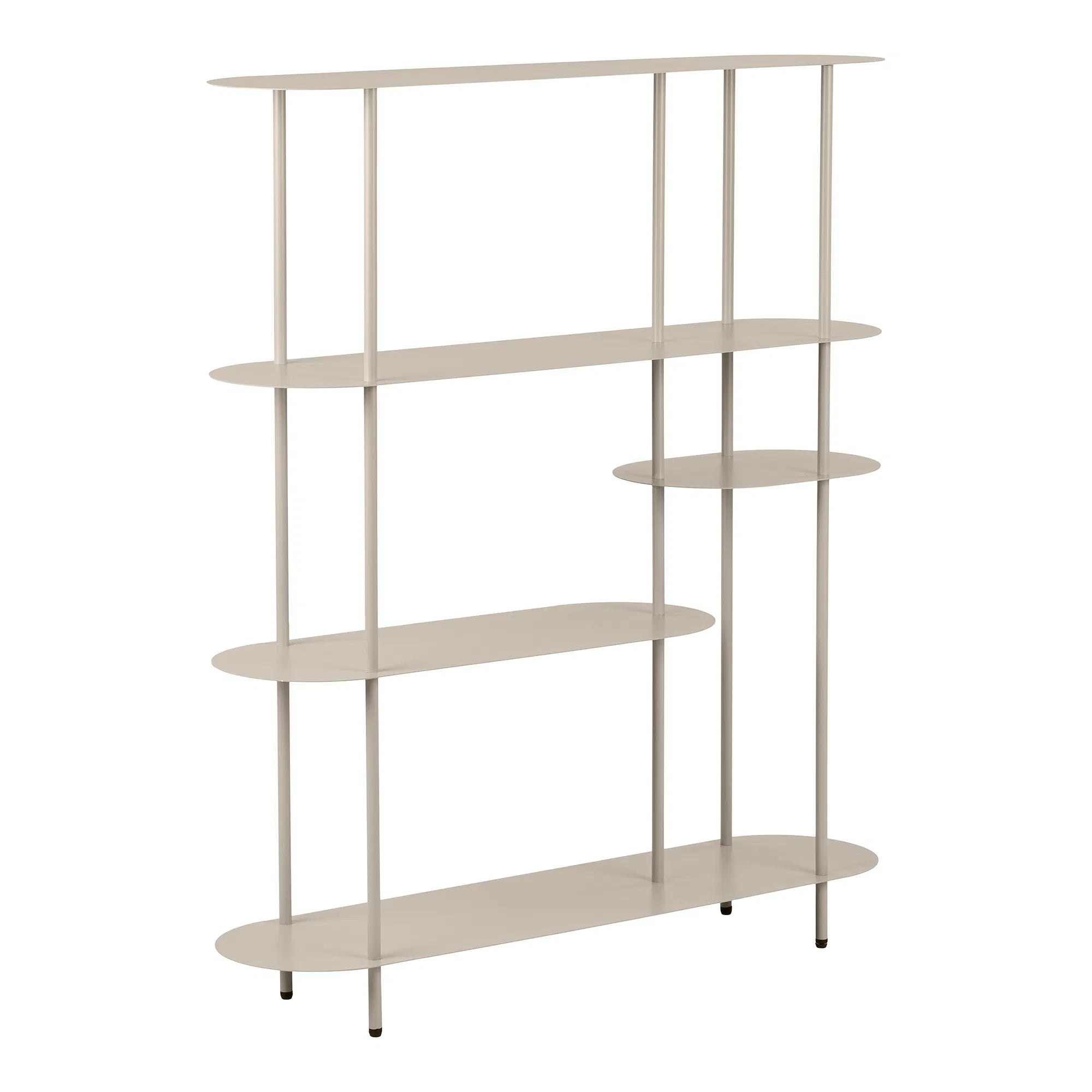 Standregal Velsira – aus Metall in Sandfarbe