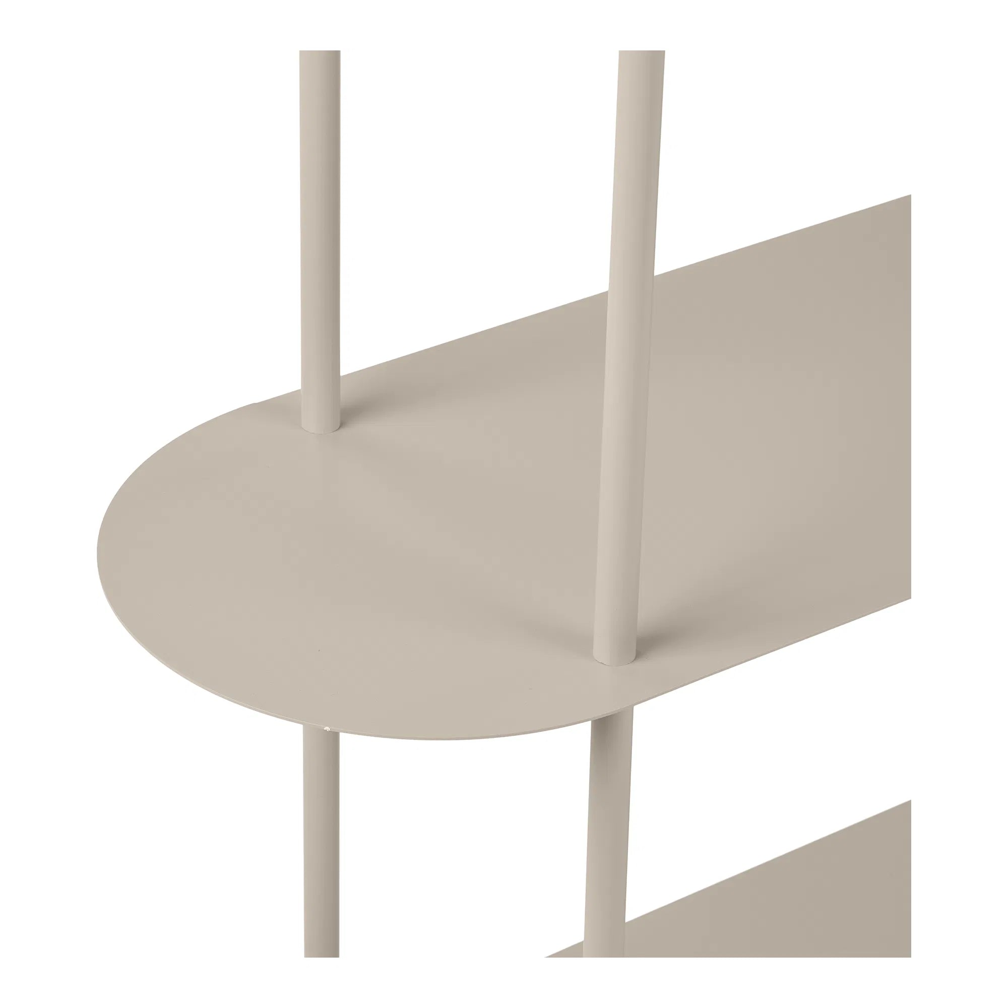 Standregal Velsira – aus Metall in Sandfarbe