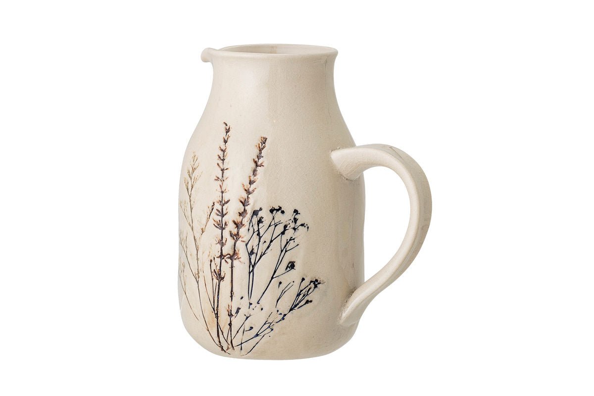 Krug Elva – handbemoolt Steingut mat Blummemotiv