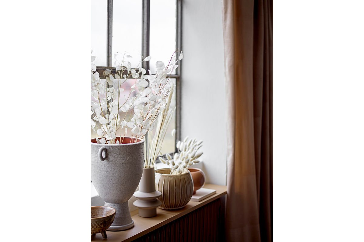 Vas "Ismar" - aus hellem Steingut