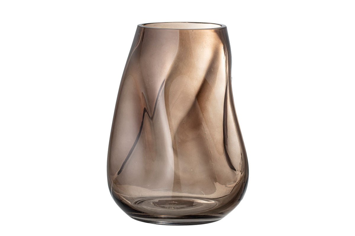 Vase « Nirvana » - vase décoratif marron en verre