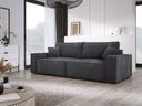 Designer Sofa Velanova 3 Sëtzer Cord mat Schlof- a Klappfunktioun