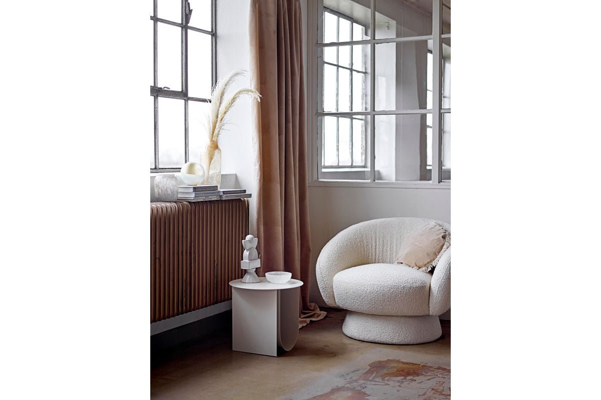 Svalen White Sculpture – Sculptural Design Object Made of Stoneware