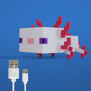 Minecraft LED-Dëschluucht Axolotl – mat Akku & USB-C