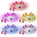 Minecraft LED-Dëschluucht Axolotl – mat Akku & USB-C