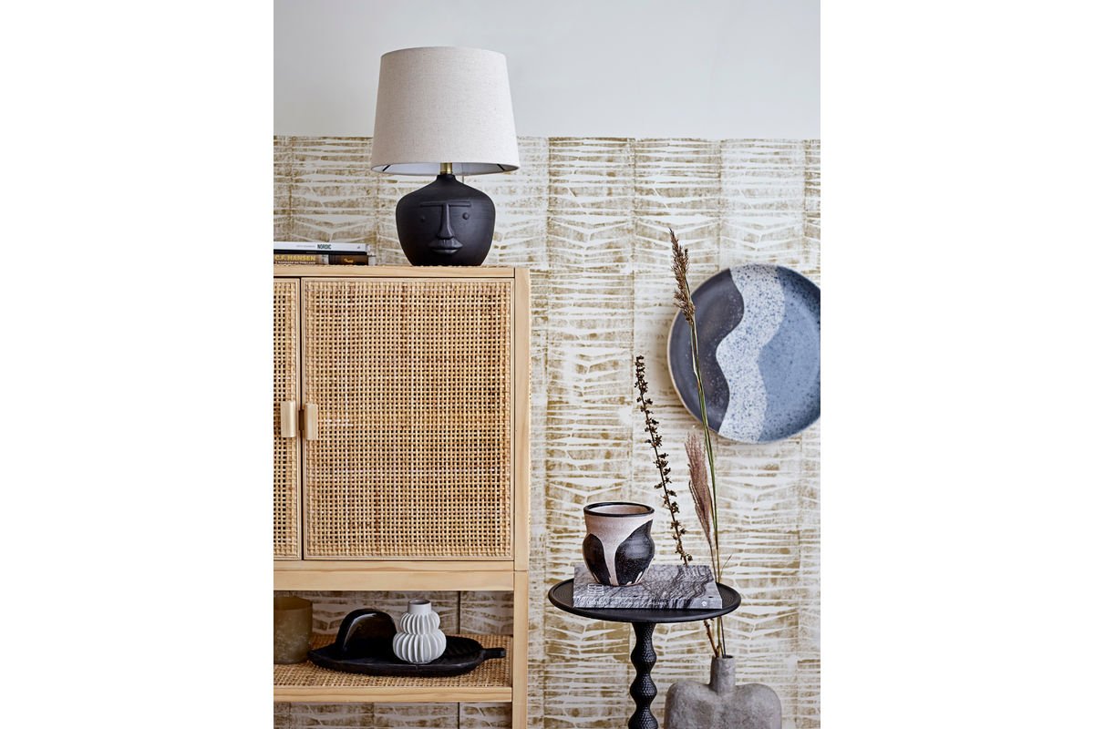 Pot de fleurs décoratif Arosa – Design artisanal en Noir