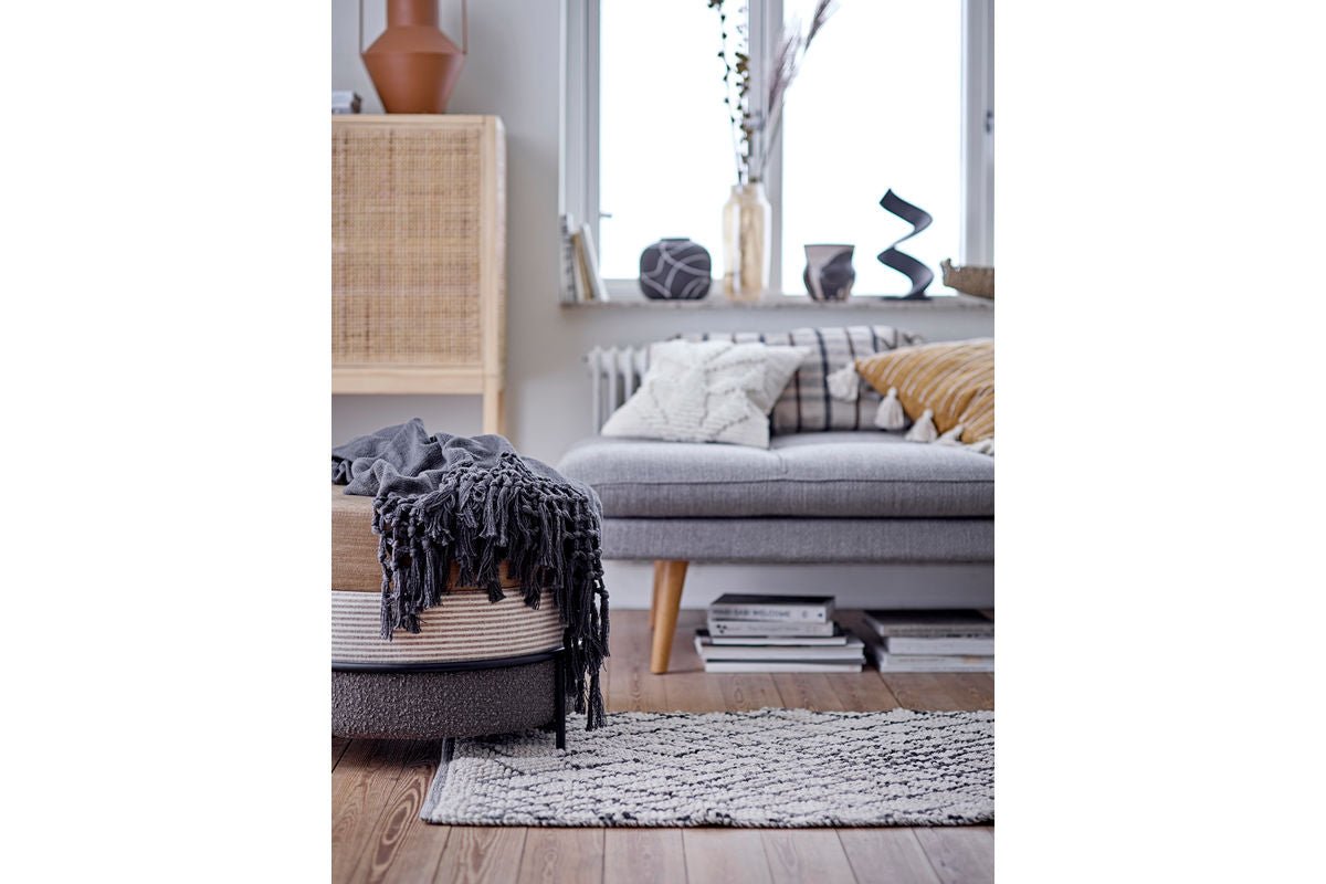 Pot de fleurs décoratif Arosa – Design artisanal en Noir