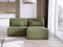 Designer-Ecksofa Tilia Cord mat Schloffunktioun a Stauraum