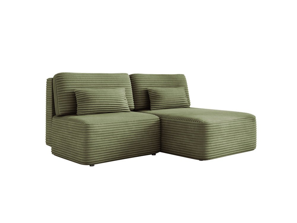 Designer Sofa Tilia Corduroy with Sleeping Function and Storage Space