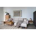 Coussin décoratif en peluche Tao en Fourrure synthétique Gris 45x45 cm