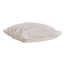 Coussin décoratif en peluche Tao en Fourrure synthétique Beige 45x45 cm