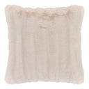 Coussin décoratif en peluche Tao en Fourrure synthétique Beige 45x45 cm