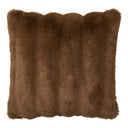 Flausch - Dekokëssen Tao aus kënschtlechem Pelz Brong 45x45 cm
