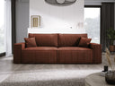Designer Sofa Velanova 3 Sëtzer Cord mat Schlof- a Klappfunktioun