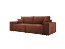 Designer Sofa Velanova 3 Sëtzer Cord mat Schlof- a Klappfunktioun