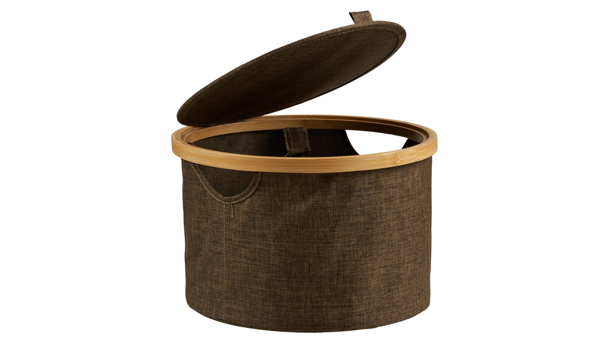 Panier de rangement Nuro - en bambou et polyester