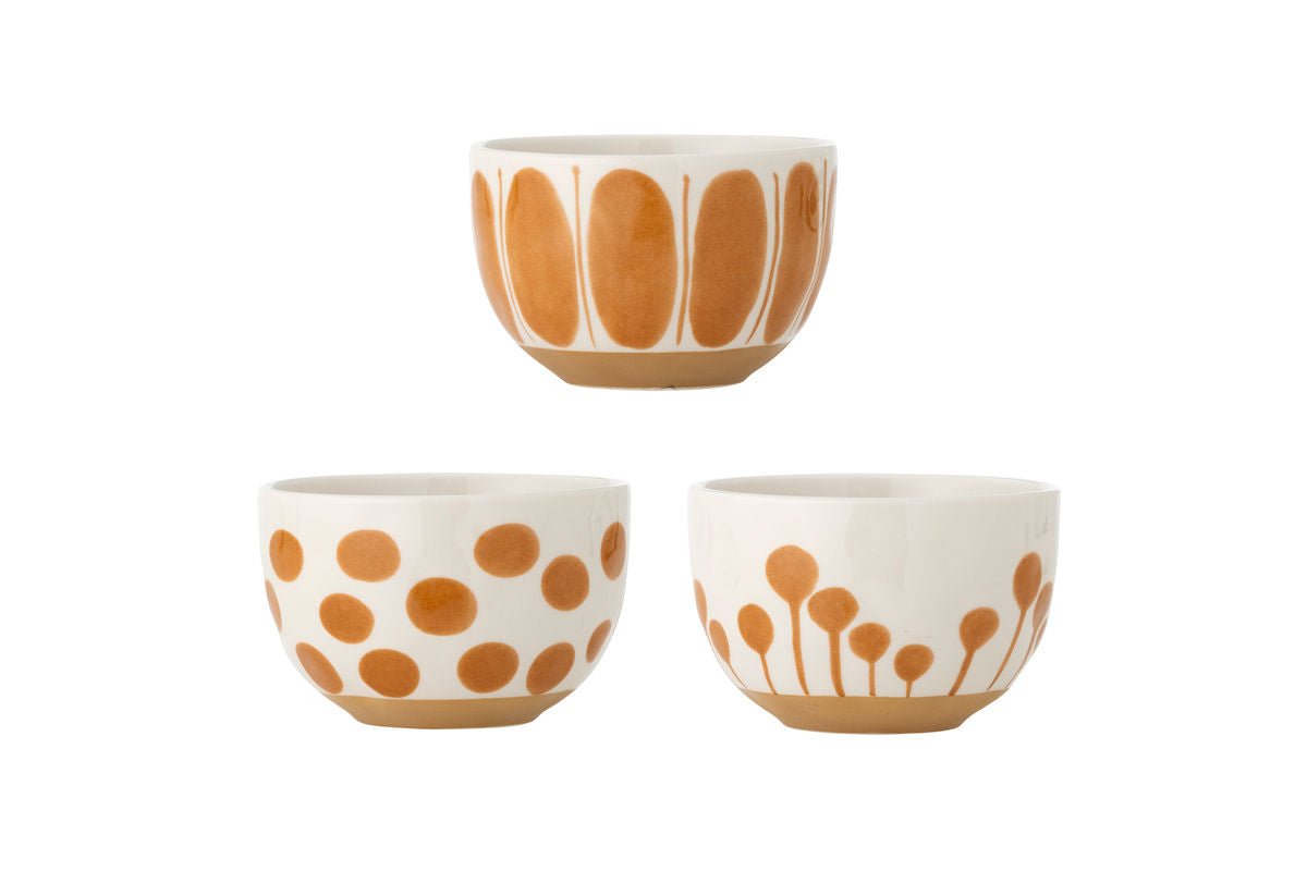 Schale Loréa – aus Steingut gefertigt - 3er Set