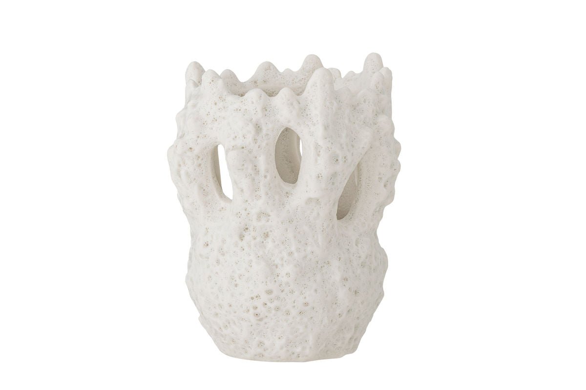 Vase « Cliff » - vase en grès blanc