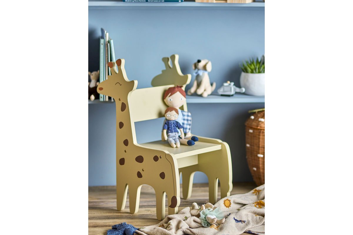 Chaise enfant « Gigi » – MDF certifié FSC® en tons naturels et gris