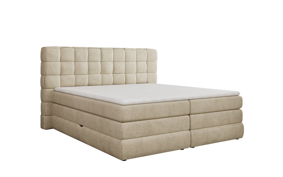 Boxspringbett Trama mit Stauraum in Samt