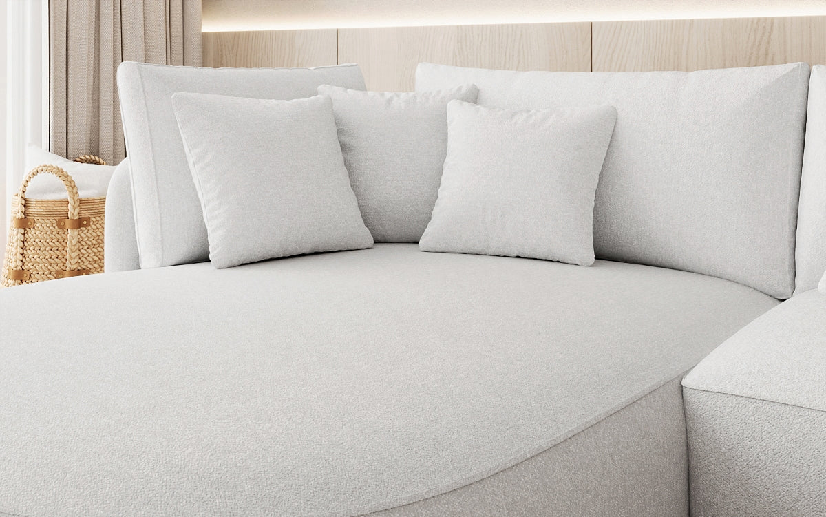 Designer Ecksofa Ando Mini  in Strukturstoff