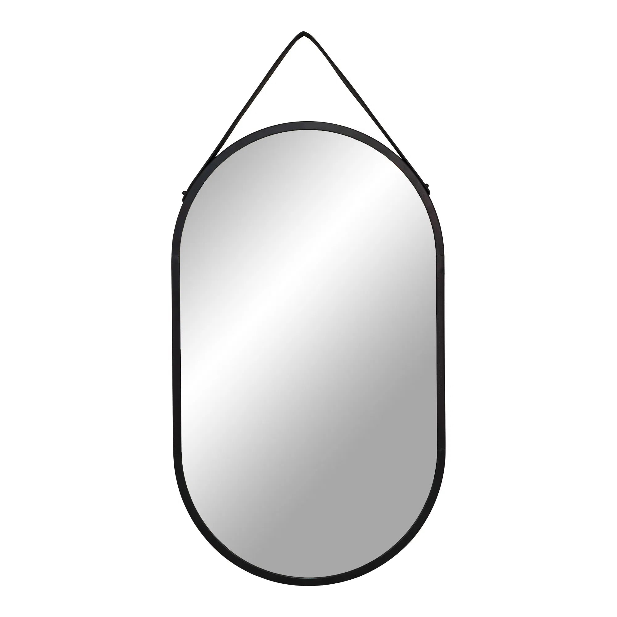 Spiegel Levanto – Hanging mirror with black frame (35×60 cm)