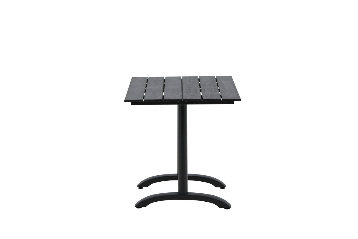 Table à manger de jardin Salento - 120x90 cm en Noir avec un plateau de table en Aintwood