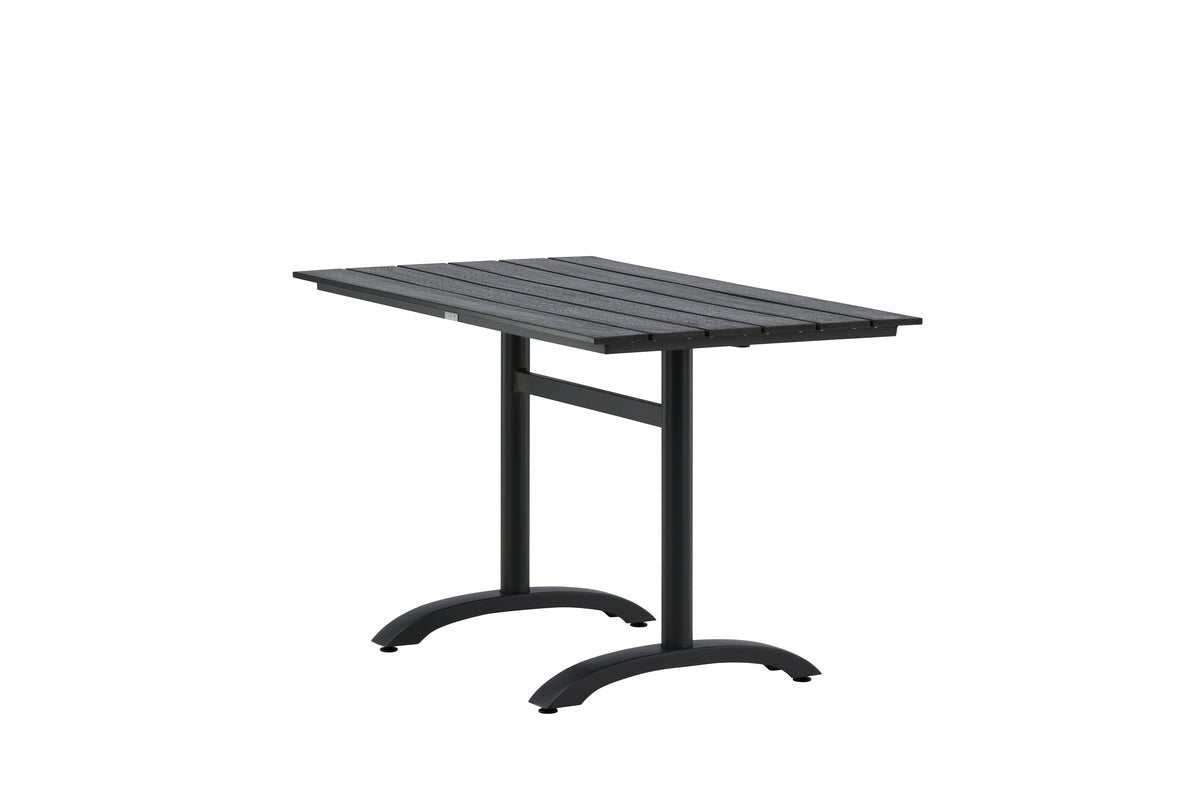 Table à manger de jardin Salento - 120x90 cm en Noir avec un plateau de table en Aintwood