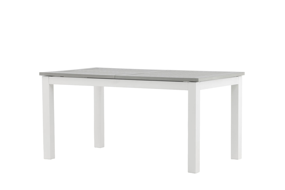 Garden Dining Table Ravello - Extendable from 152 to 210 cm with White Aluminum Frame