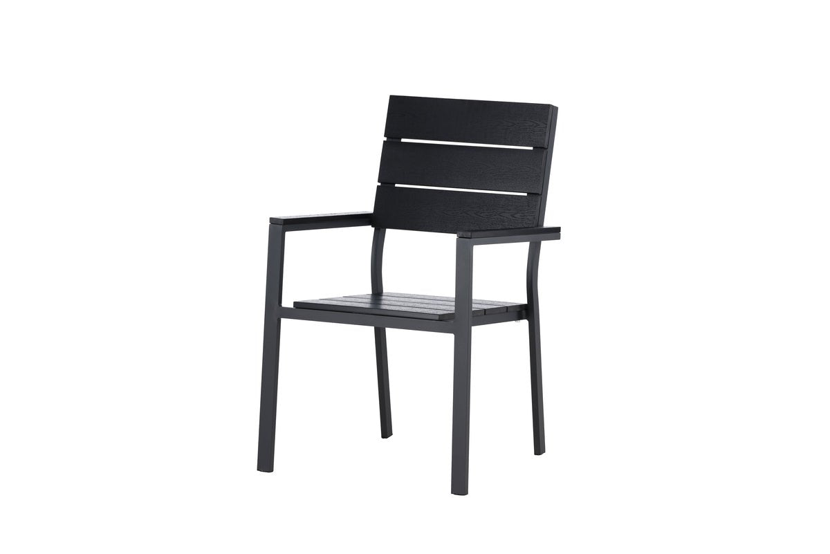Ensemble de 2 chaises de jardin Leonie en aluminium