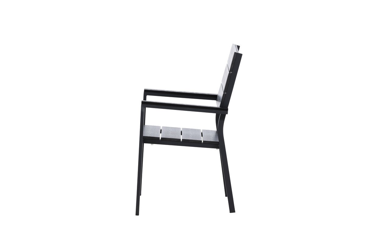 Ensemble de 2 chaises de jardin Leonie en aluminium