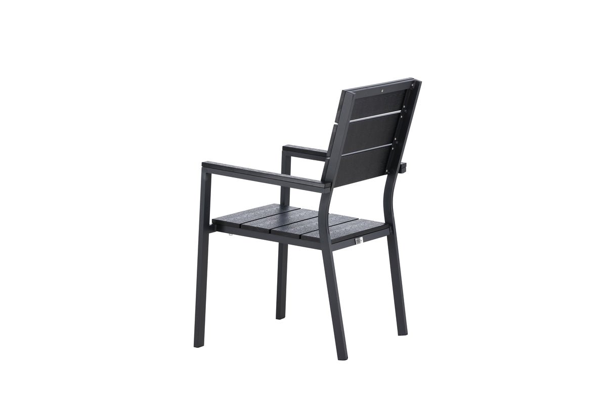 Ensemble de 2 chaises de jardin Leonie en aluminium