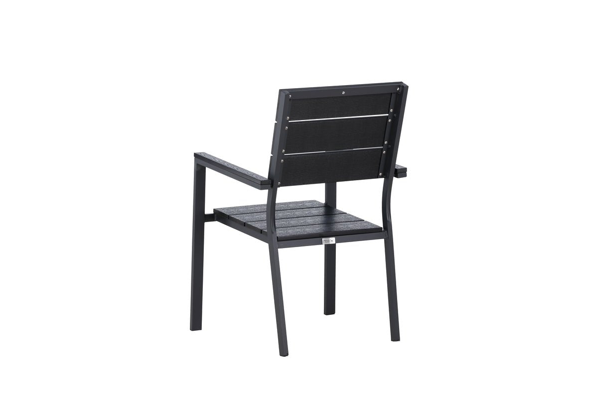 Ensemble de 2 chaises de jardin Leonie en aluminium
