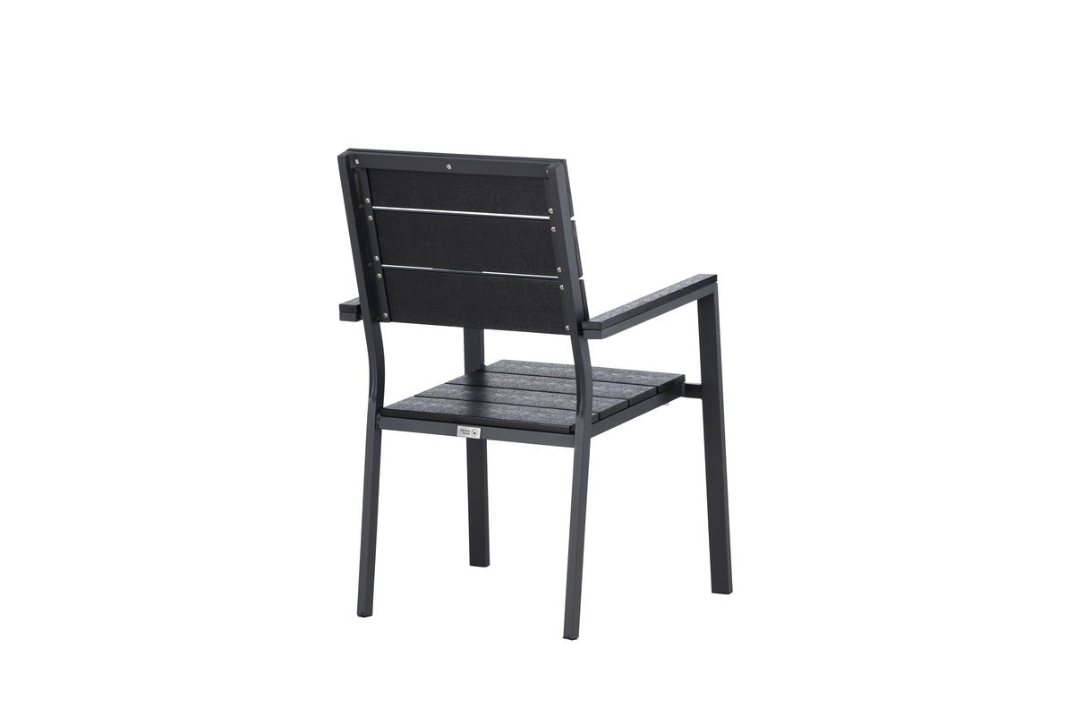 Ensemble de 2 chaises de jardin Leonie en aluminium
