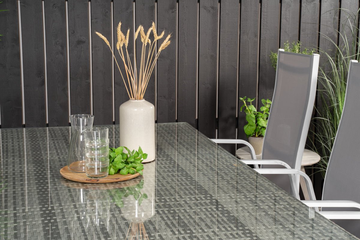 Lot de 2 - Chaise de jardin Bossa en Textilène/Aluminium